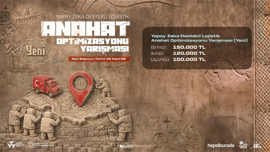 TEKNOFEST 2026’da Yapay Zekâ Destekli Lojistik Yarışması