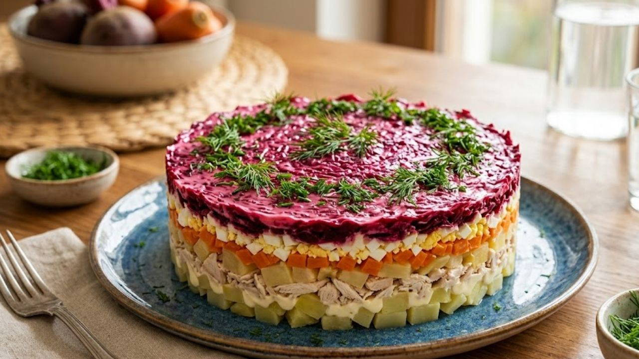 Pasta görünümlü salata! Şuba salatası tarifi: