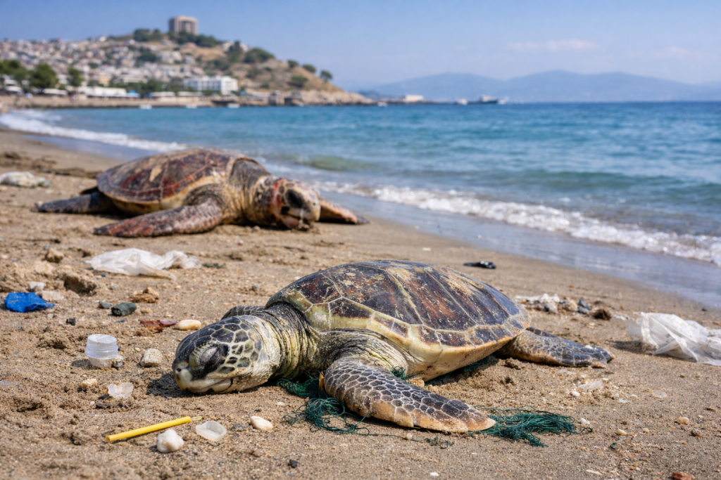 Trol Avcılığı ve Kirlilik, Kuşadası’nda Deniz Canlılarını Tehdit Ediyor