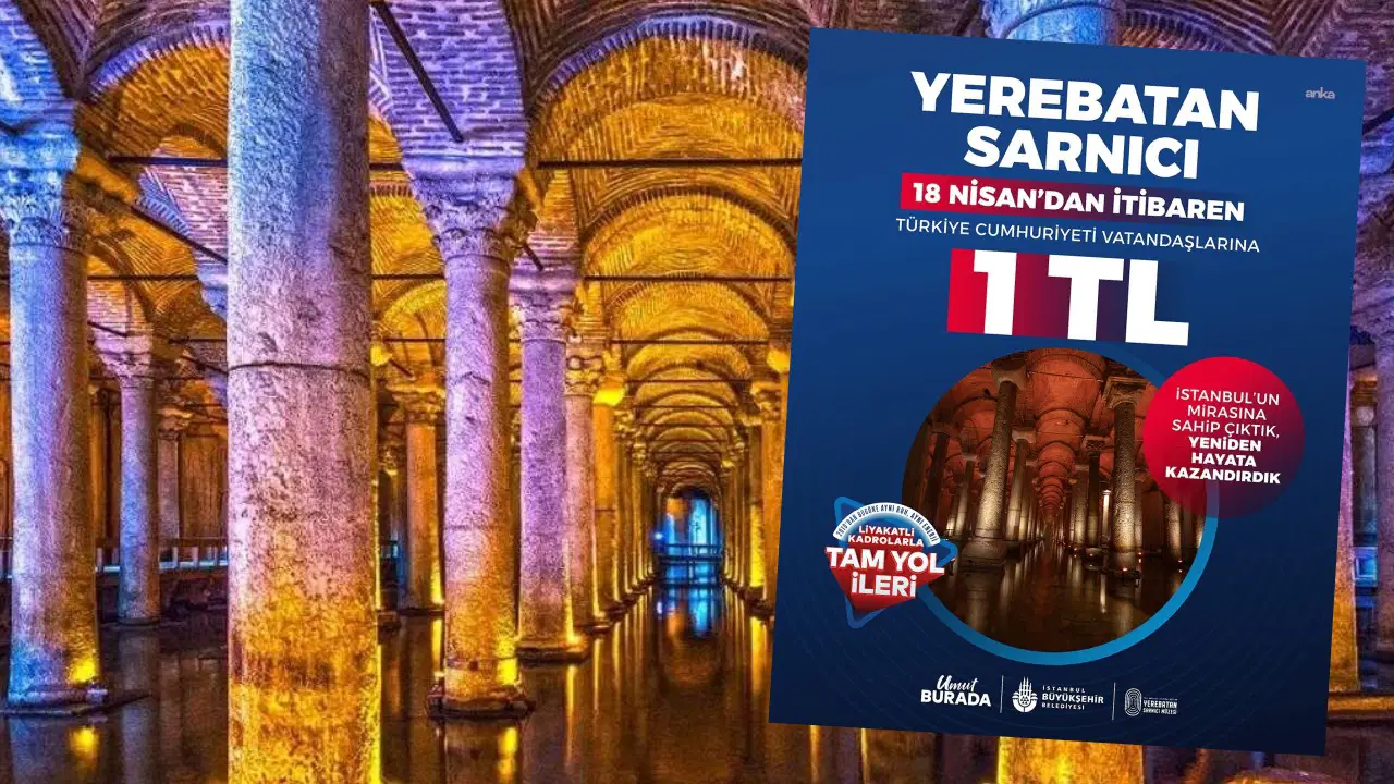 Yerebatan Sarnıcı, Türk vatandaşlarına 1 TL.