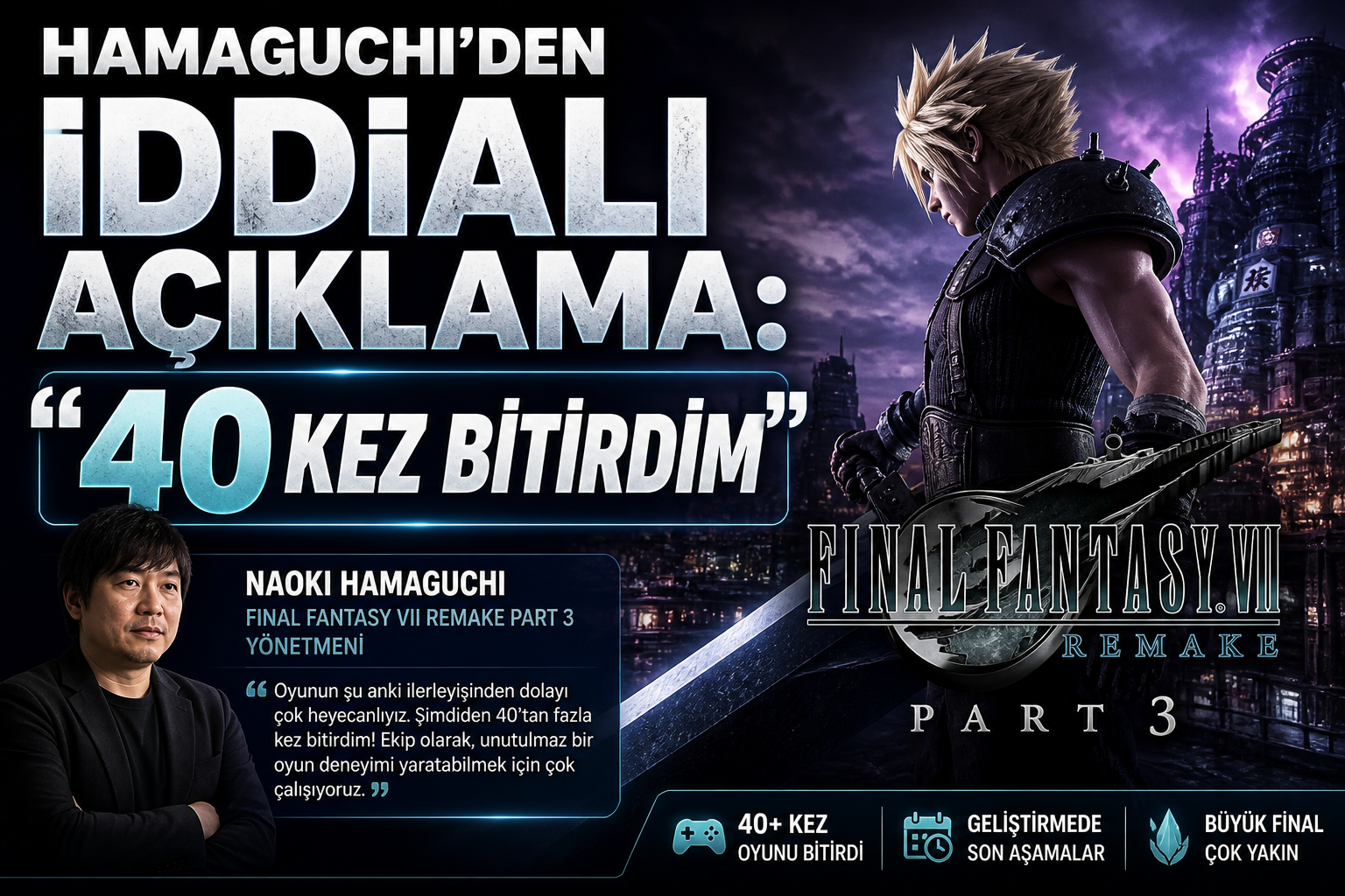 Hamaguchi’den İddialı Açıklama: 40 Kez Bitirdim