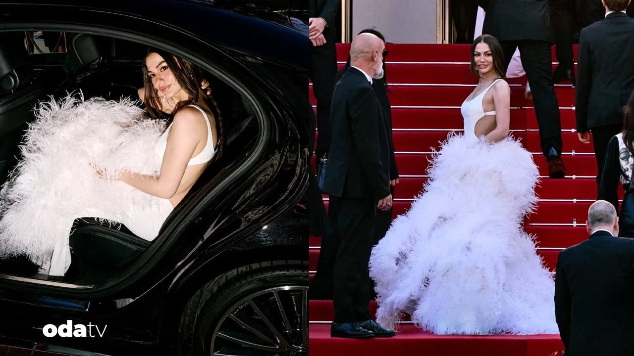Demet Özdemir Cannes kırmızı halısında yürüdü.