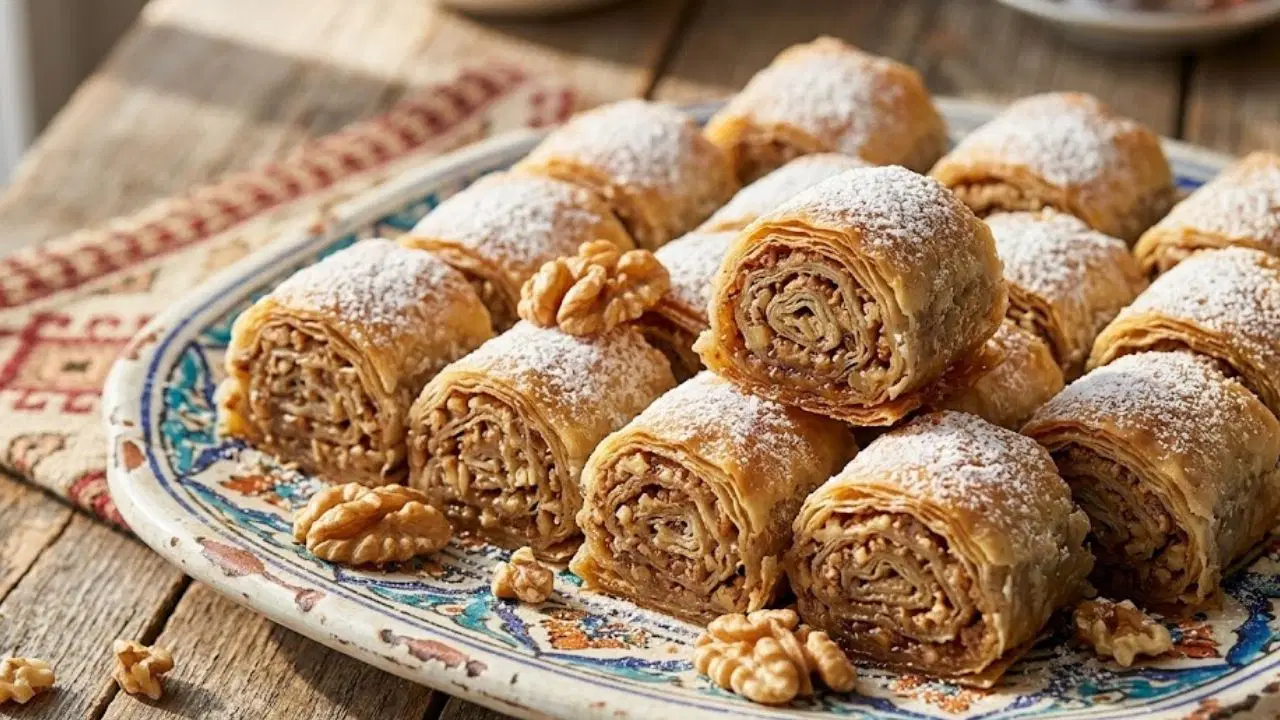 Bayram sofralarına efsane tatlı: Kuru baklava tarifi