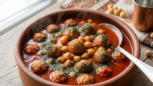 Ekşili sosuyla iştah açan şifa deposu nohutlu ekşili köfte tarifi