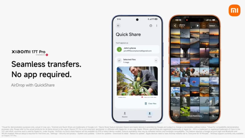 Xiaomi 17T Serisine AirDrop Rakibi Özellik Geldi
